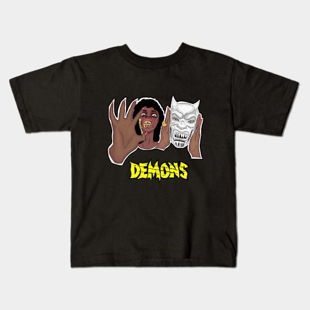 Demons Kids T-Shirt by attackofthegiantants